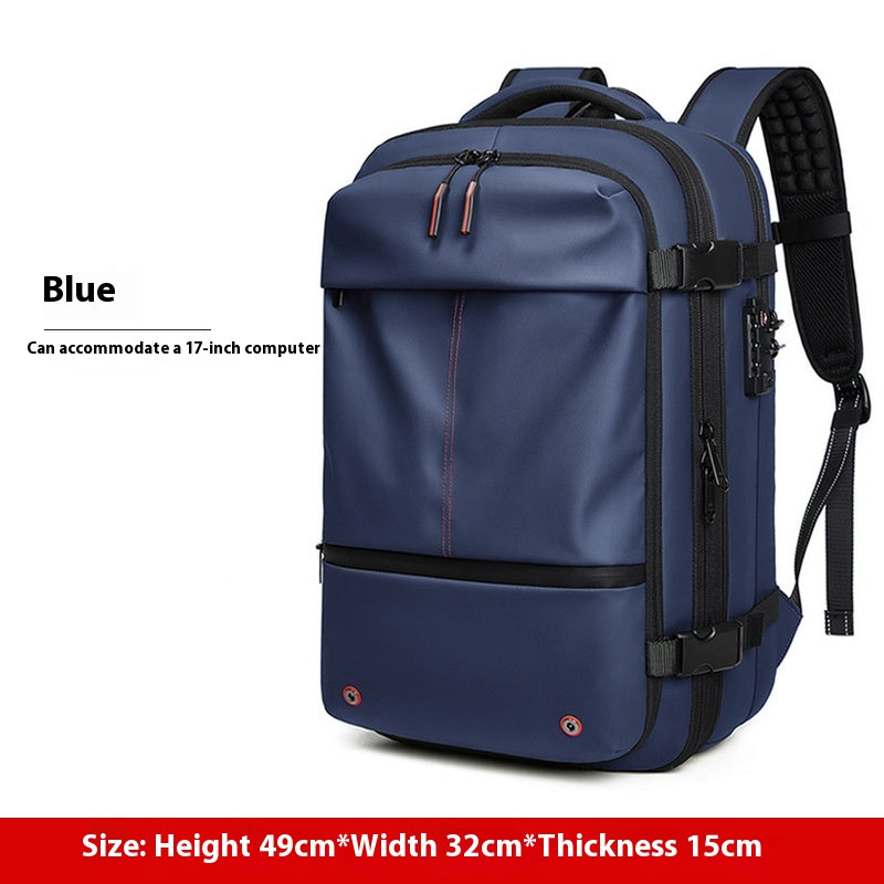 Travel Backpack Men'S Business Multifunction Computer Bag Vacuum Compression Large-Capacity Backpack